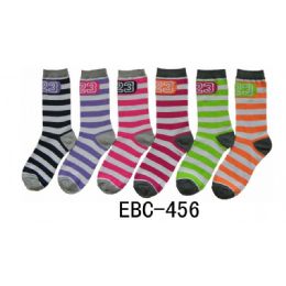 360 Wholesale Women's Printed Crew Socks Number 23