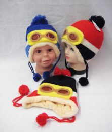 36 Pieces Kids Winter Hat With Goggles - Junior / Kids Winter Hats