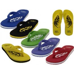 36 Wholesale Women's Embossed Thong Sandals