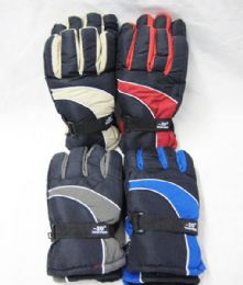 48 Pairs Mens Winter Snow Glove Assorted Color - Ski Gloves