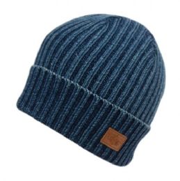 24 Wholesale 100% Cotton Knit Beanie Hat
