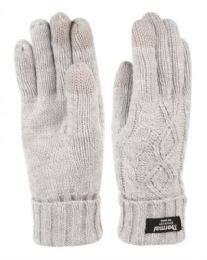 24 Pairs Thermal Knit Glove With Screen Touch Assorted Color - Conductive Texting Gloves