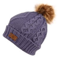 12 Pieces Knit Beanie Hat With Pom Pom In Lavender - Winter Beanie Hats