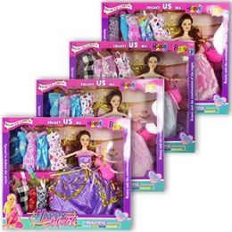 12 Wholesale 13 Piece Happy Model Fashing Doll Sets.