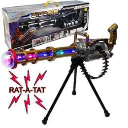 8 Wholesale Toy Gatling Guns With/ Lights & Sound