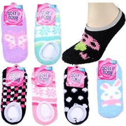 60 Pairs Soft & Cosy Footies - Womens Ankle Sock