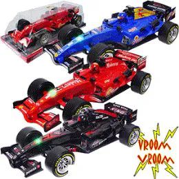 12 Wholesale Friction Powered Jumbo Indy Racers W/ Lights & Sound