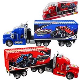 12 Wholesale Friction Powered Racing Semi Trucks