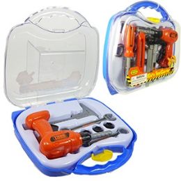 6 Wholesale 16 Piece Kid's Tool Carrier.