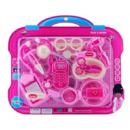 36 Pieces Girl Doctor Set On Card 12 Piecees - Girls Toy Sets