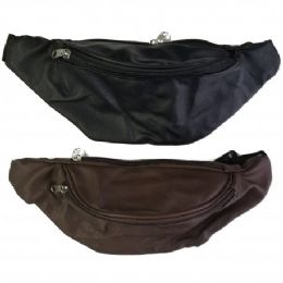 24 Wholesale Fanny Bag Leatherette