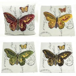 96 Pieces Throw Pillow (butterfly) - Home Decor
