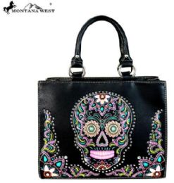 2 Wholesale Montana West Sugar Skull Collection Concealed Handgun Tote/crossbody