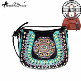 4 Pieces Montana West Concho Collection Crossbody Bag - Handbags