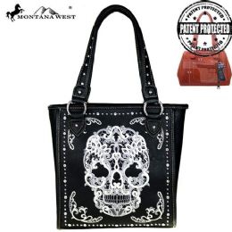 2 Wholesale Montana West Sugar Skull Collection Concealed Handgun Tote
