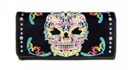 4 Wholesale Montana West Sugar Skull Collection Wallet