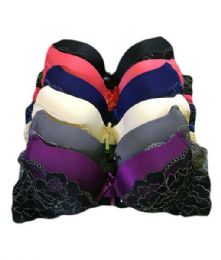 108 Wholesale Mamia Ladys A-Cup Underwire Padded Bra In Size 30a