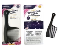 288 Pieces Black Jumbo Rake Comb - Hair Brushes & Combs