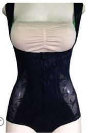 12 Pieces Rubii Full Body Shaper Assorted Sizes In Black - Womens Intimates
