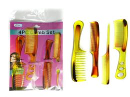 144 of 4pc Assorted Combs Set