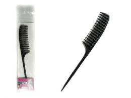 288 Pieces Black Rat Tail Comb - Hair Brushes & Combs