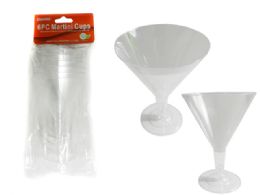 48 Units of Martini Cups 6 Pieces - Disposable Cups