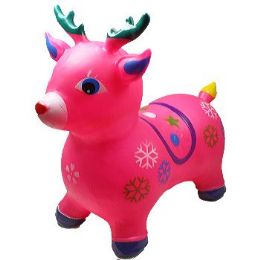 12 Wholesale Inflatable Jumping Pink Deer