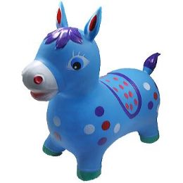 12 Pieces Inflatable Jumping Blue Horse - Inflatables