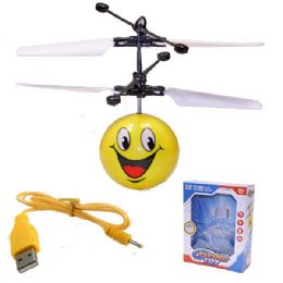 12 Wholesale Emoji Flying Toy