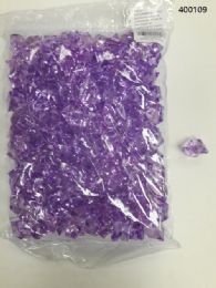 36 Wholesale Plastic Decoration Stones In Light Purple