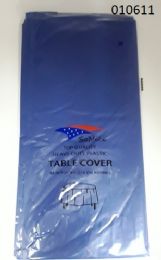 144 Wholesale Heavy Duty Plastic Table Cover In Navy Blue 54x108
