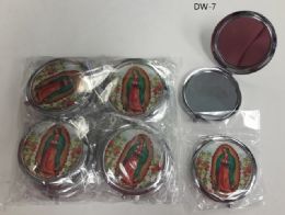 144 Wholesale Cosmetic Pocket Plastic Metal Mirror