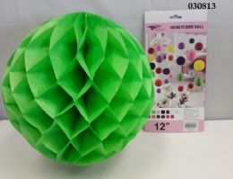 120 Wholesale Honey Comb Ball 12" In Lime Green