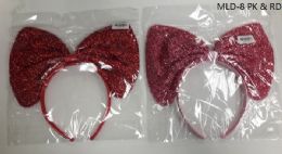 240 Pieces Ear Head Band In Hot Pink - Costumes & Accessories