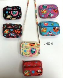 180 Pieces 180 Girl Coin Purses Assorted Color Sesame Street - Leather Purses and Handbags