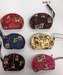 180 Pieces Girl Coin Purses Assorted Color Owls  - Leather Purses and Handbags