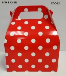 360 Pieces Candy Box 6.5x8x4 In Red Polka Dot - Party Favors