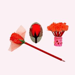 24 Pieces Light Up Heart Pen - Valentine Cut Out's Decoration