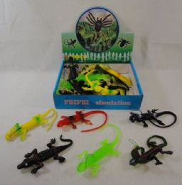 72 Units of 12" Flexible Toy Lizard - Animals & Reptiles