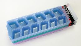 144 Pieces Ice Cube Trays 2pc. Stack/nest - Freezer Items