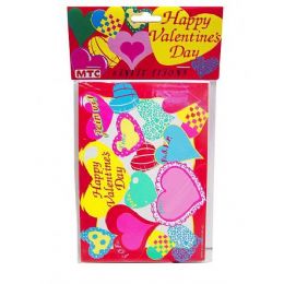 144 Wholesale Happy Valentine 8 Pack Invitations/envelopes