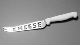 72 Units of Cheese Knife Stainless Steel - White, 5-1/2" Blade - Kitchen Knives
