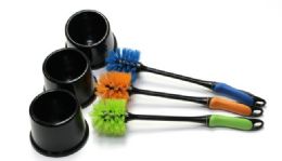 36 Wholesale Deluxe Toilet Brush W/ Caddy