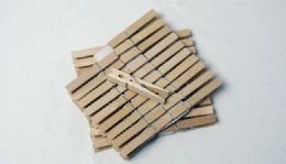 144 Pieces of Wood Clothes Pin 40 pc