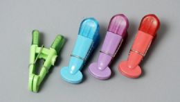 144 Pieces Magnetic Clips Translucent 4pc - Clips and Fasteners