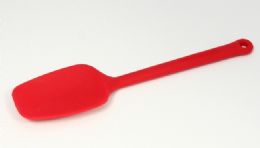 144 Wholesale Silicone Spoon Spat., Red - 11