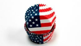 144 Wholesale Baking Cups - Usa Flag 50ct