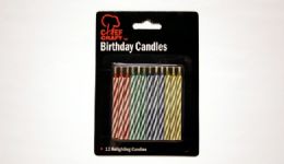 144 Pieces Spiral RE-Light B-Day CandlE-1 - Birthday Candles