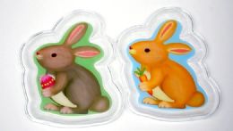 36 Pieces Clear Plate - Easter Bunny - Easter
