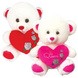 12 Wholesale Sixteen Inch Bear With Heart